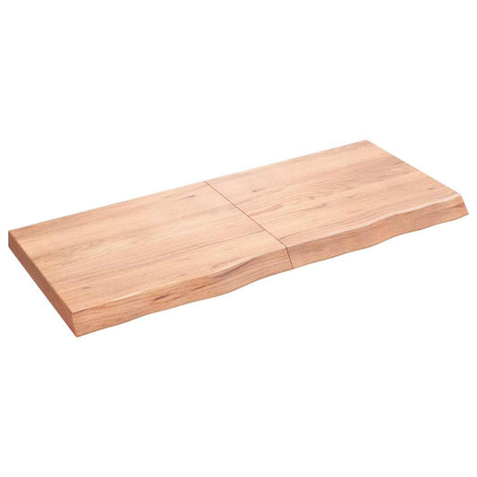 vidaXL Επιφ Τραπεζιού Αν Καφέ 120x50x(2-6)εκ. Επεξ. Μασίφ Ξύλο Δρυός