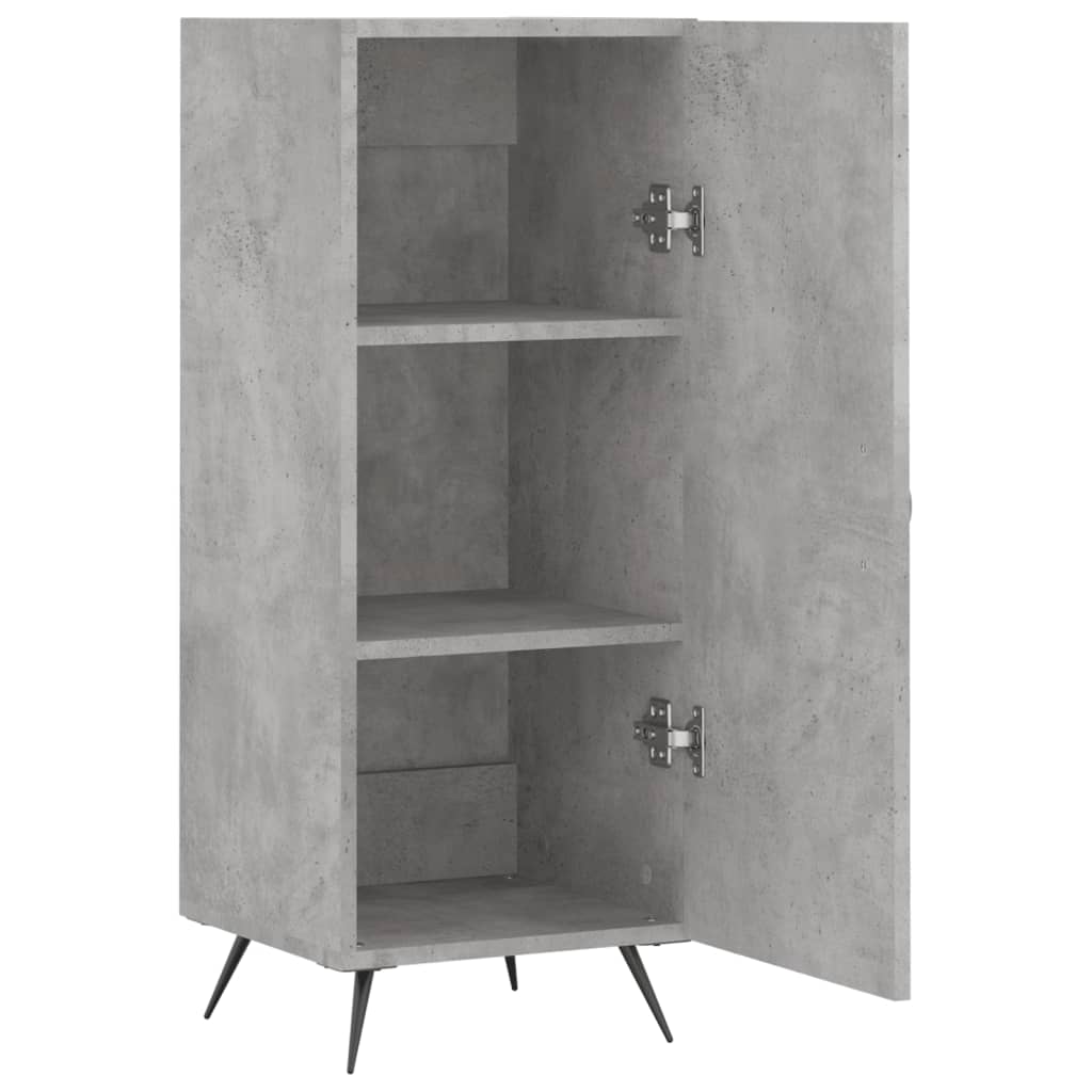 vidaXL Ντουλάπι Γκρι Σκυροδέματος 34,5x34x90 εκ. Επεξεργασμένο Ξύλο