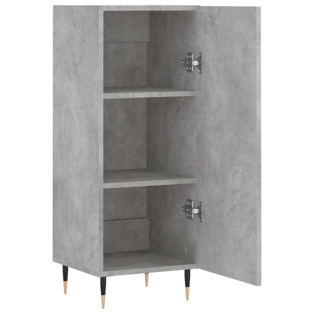 vidaXL Ντουλάπι Γκρι Σκυροδέματος 34,5x34x90 εκ. Επεξεργασμένο Ξύλο
