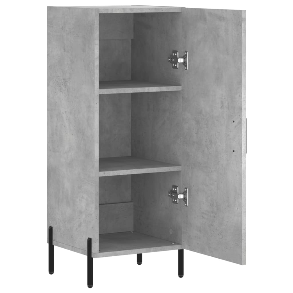vidaXL Ντουλάπι Γκρι Σκυροδέματος 34,5x34x90 εκ. Επεξεργασμένο Ξύλο