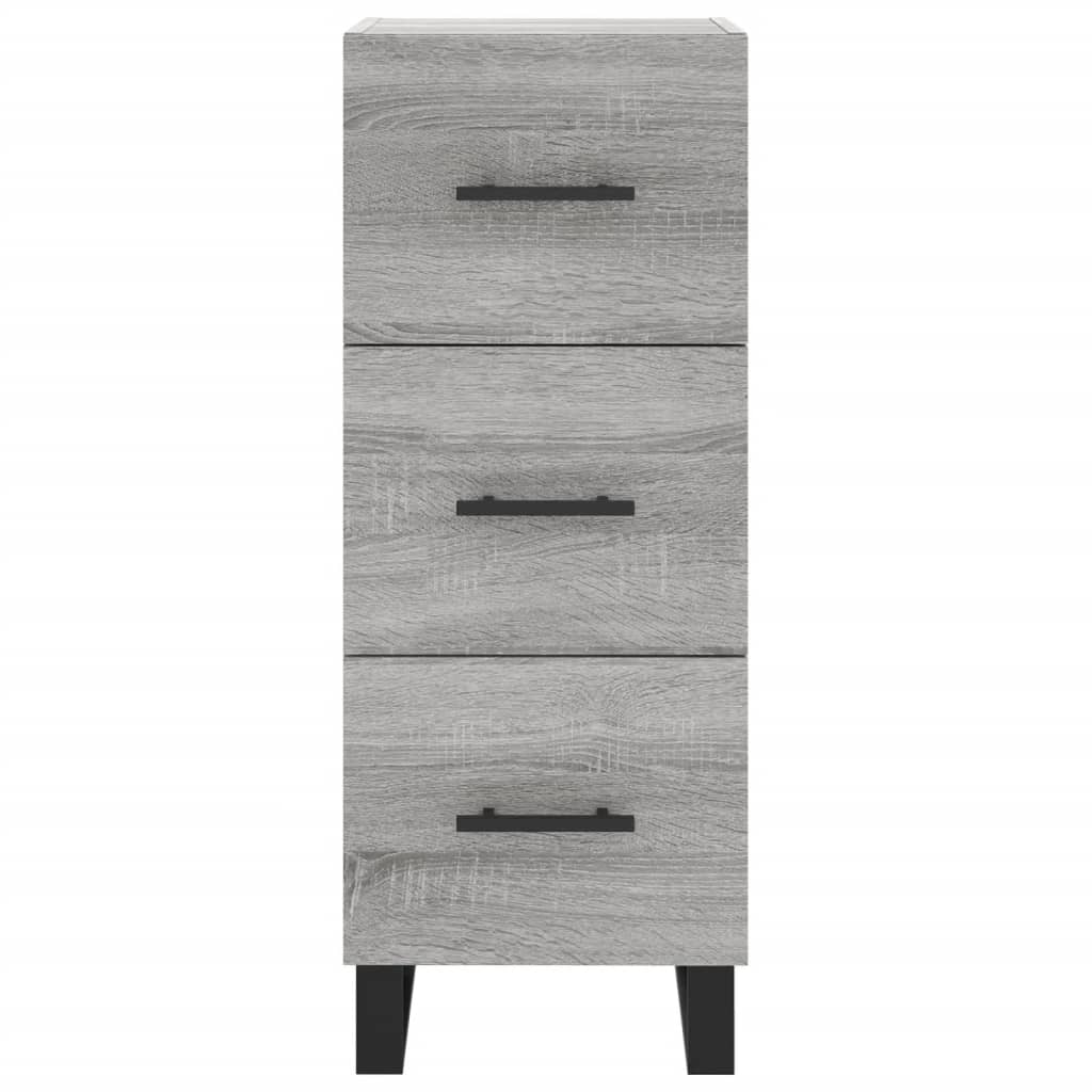 vidaXL Ντουλάπι Γκρι Sonoma 34,5x34x90 εκ. από Επεξεργασμένο Ξύλο