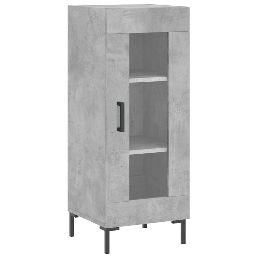 vidaXL Ντουλάπι Γκρι Σκυροδέματος 34,5x34x90 εκ. Επεξεργασμένο Ξύλο