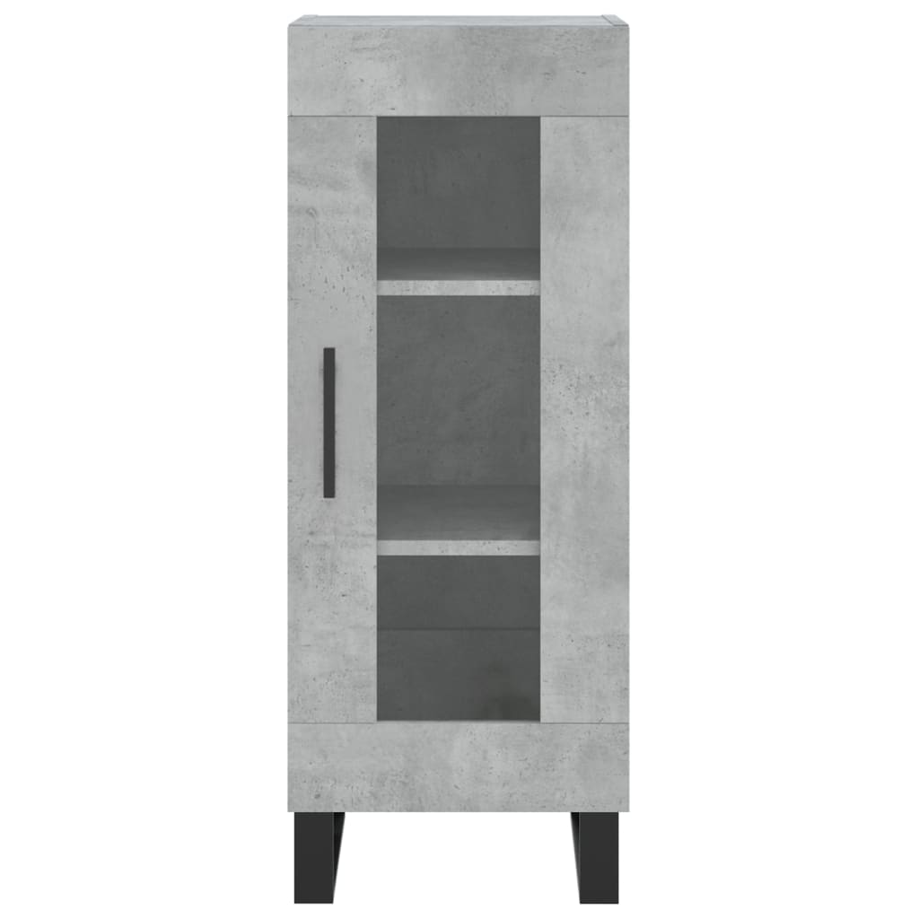 vidaXL Ντουλάπι Γκρι Σκυροδέματος 34,5x34x90 εκ. Επεξεργασμένο Ξύλο
