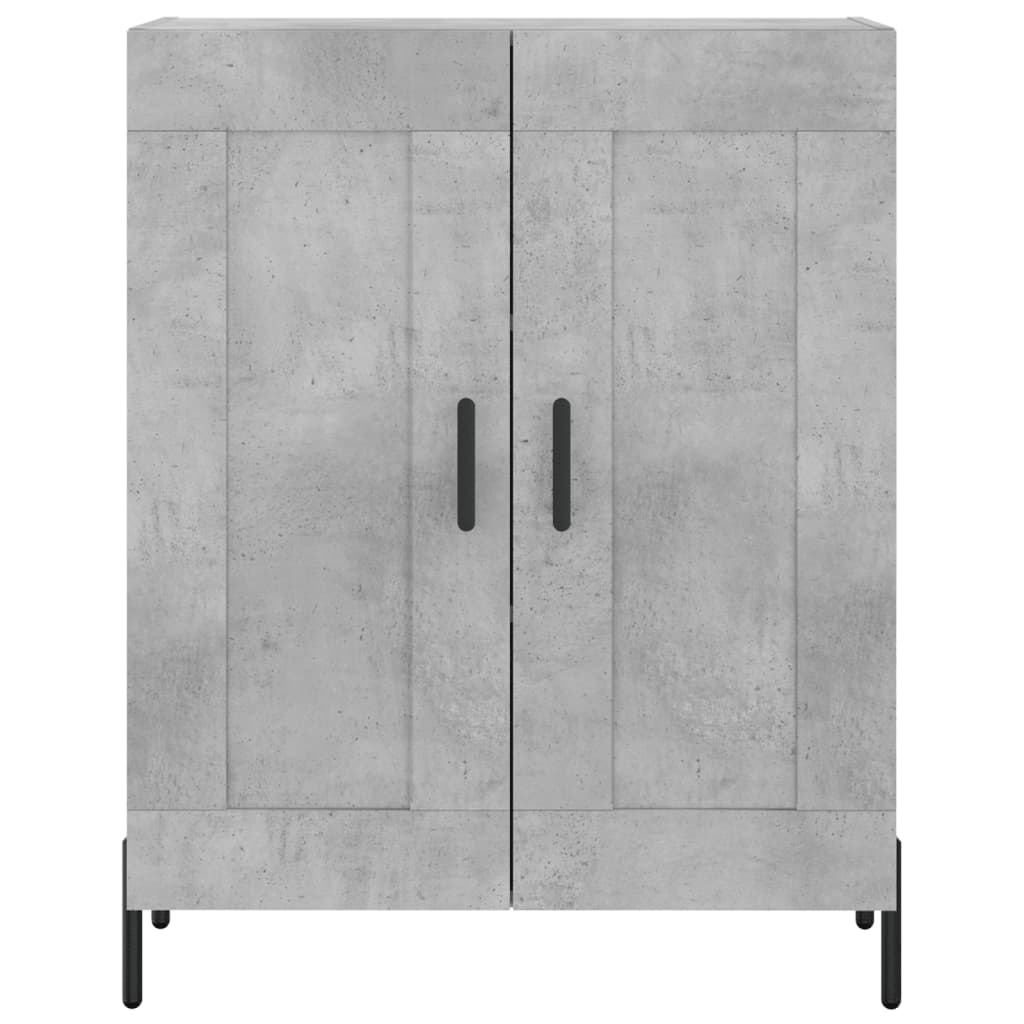 vidaXL Ντουλάπι Γκρι Σκυροδέματος 69,5x34x90 εκ. Επεξεργασμένο Ξύλο