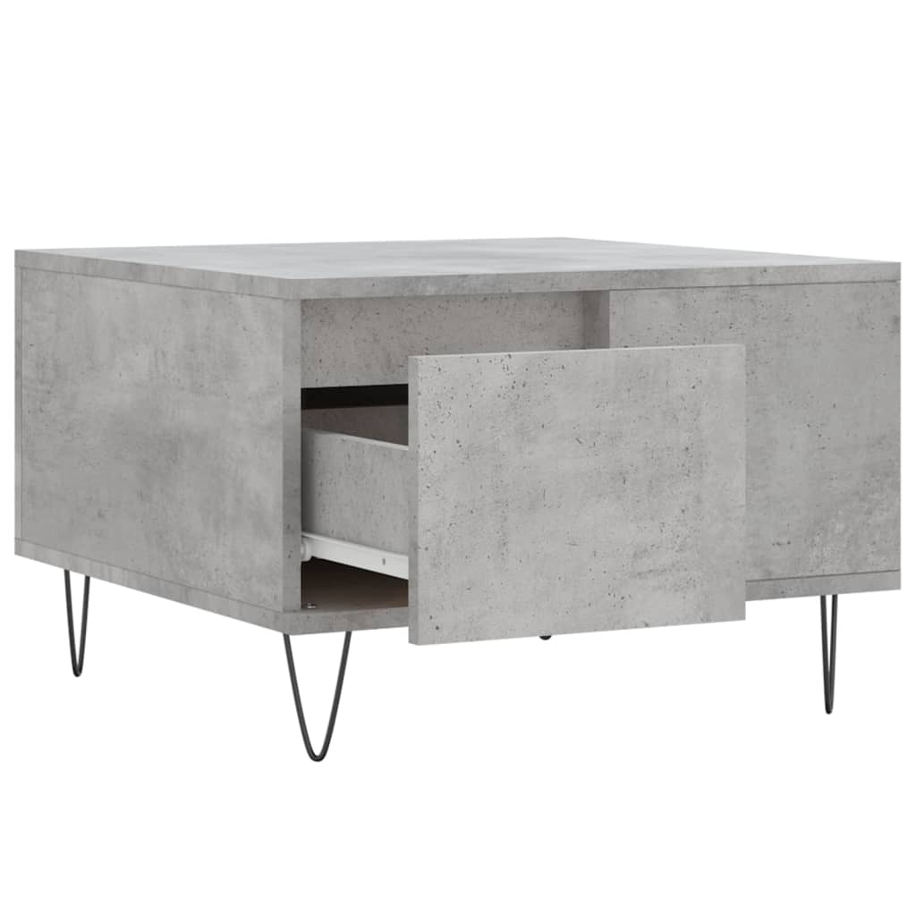 vidaXL Τραπεζάκι Σαλονιού Γκρι Σκυρ. 55x55x36,5 εκ. Επεξεργ. Ξύλο
