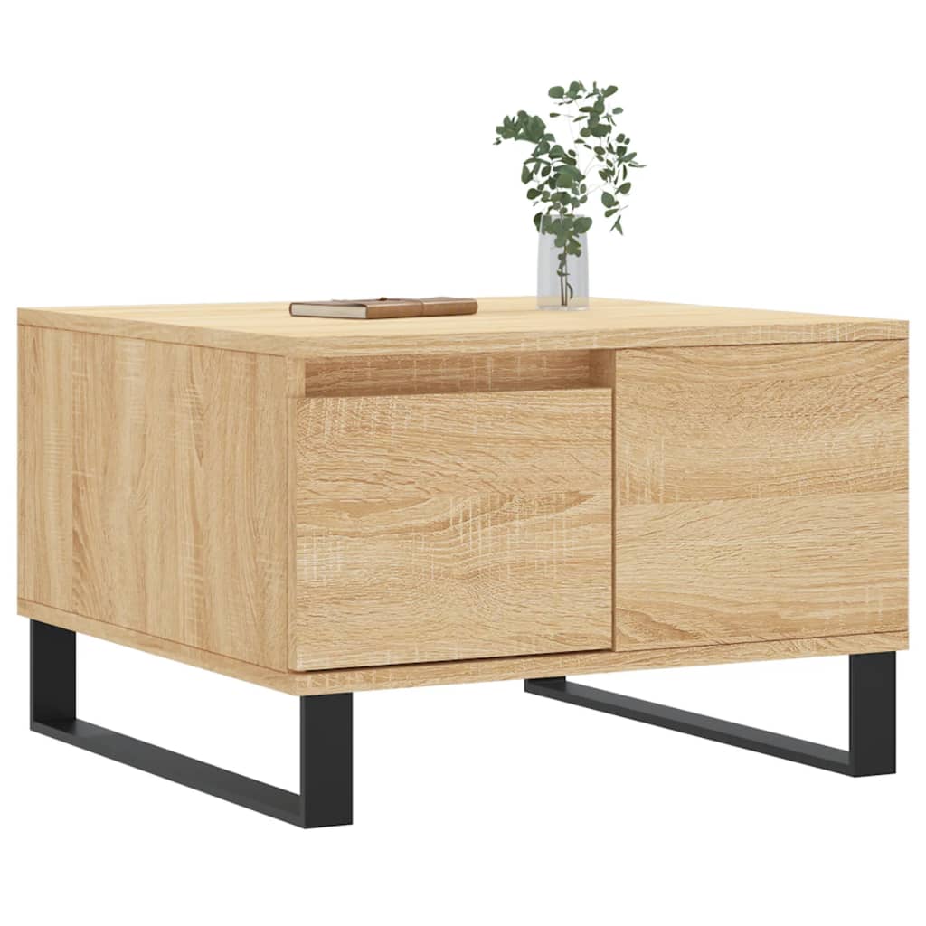 vidaXL Τραπεζάκι Σαλονιού Sonoma Δρυς 55x55x36,5εκ. Επεξεργασμένο Ξύλο