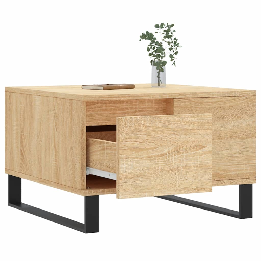 vidaXL Τραπεζάκι Σαλονιού Sonoma Δρυς 55x55x36,5εκ. Επεξεργασμένο Ξύλο