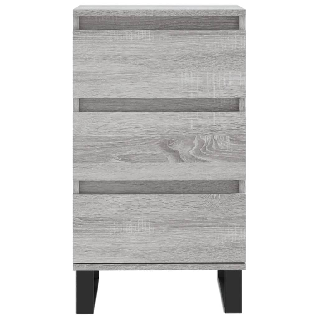 vidaXL Συρταριέρα Γκρι Sonoma 40 x 35 x 70 εκ. από Επεξεργασμένο Ξύλο