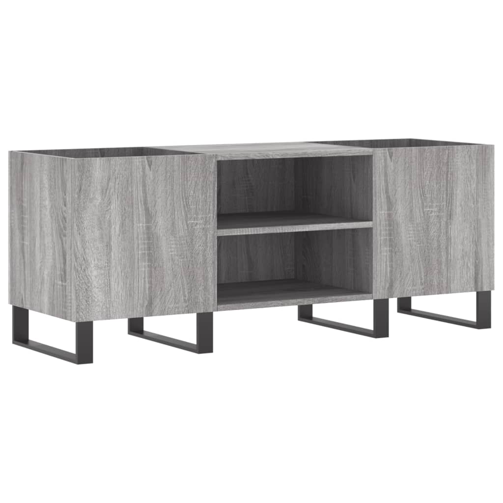 vidaXL Δισκοθήκη Γκρι Sonoma 121 x 38 x 48 εκ. από Επεξεργασμένο Ξύλο