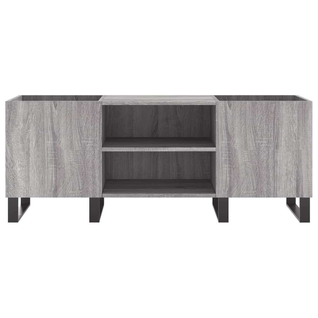 vidaXL Δισκοθήκη Γκρι Sonoma 121 x 38 x 48 εκ. από Επεξεργασμένο Ξύλο