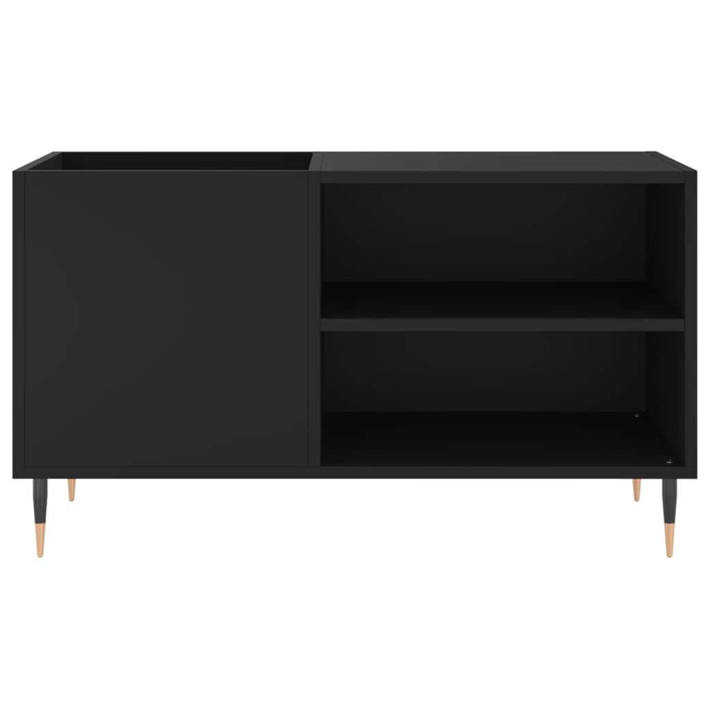 vidaXL Δισκοθήκη Μαύρη 85 x 38 x 48 εκ. από Επεξεργασμένο Ξύλο
