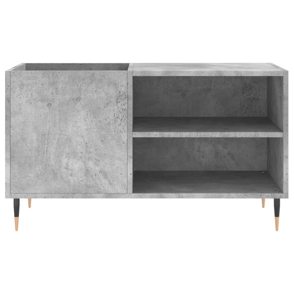 vidaXL Δισκοθήκη Γκρι Σκυροδέματος 85 x 38 x 48 εκ. από Επεξεργ. Ξύλο