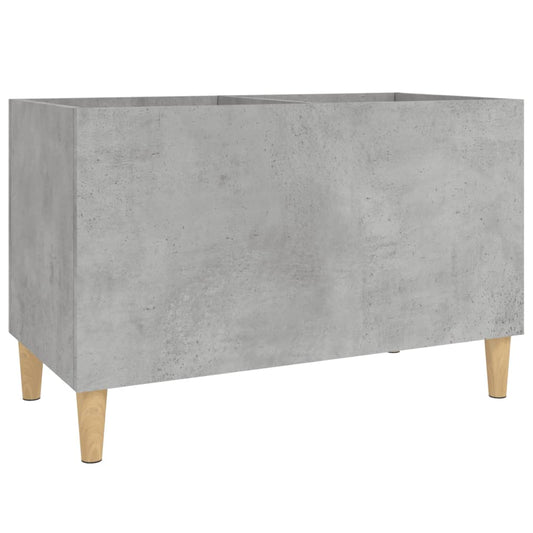 vidaXL Δισκοθήκη Γκρι Σκυροδέματος 74,5x38x48 εκ. Επεξεργασμένο Ξύλο