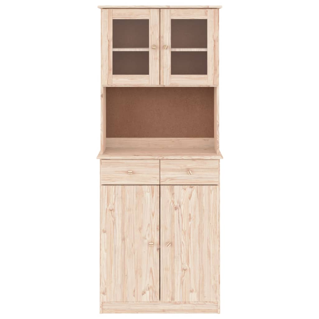 vidaXL Ντουλάπι ALTA 77 x 35 x 188 εκ. από Μασίφ Ξύλο Πεύκου