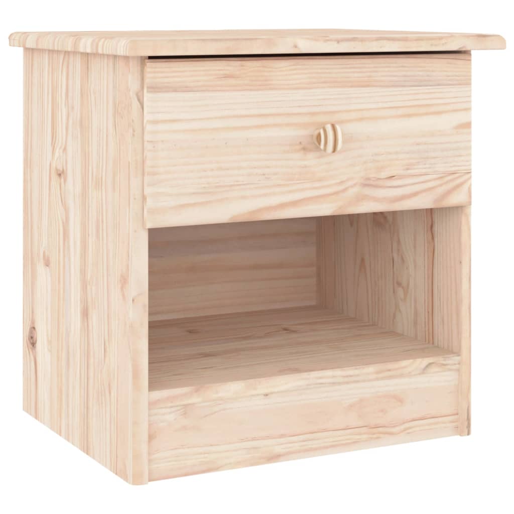 vidaXL Κομοδίνο ALTA 41x35x41 εκ. από Μασίφ Ξύλο Πεύκου