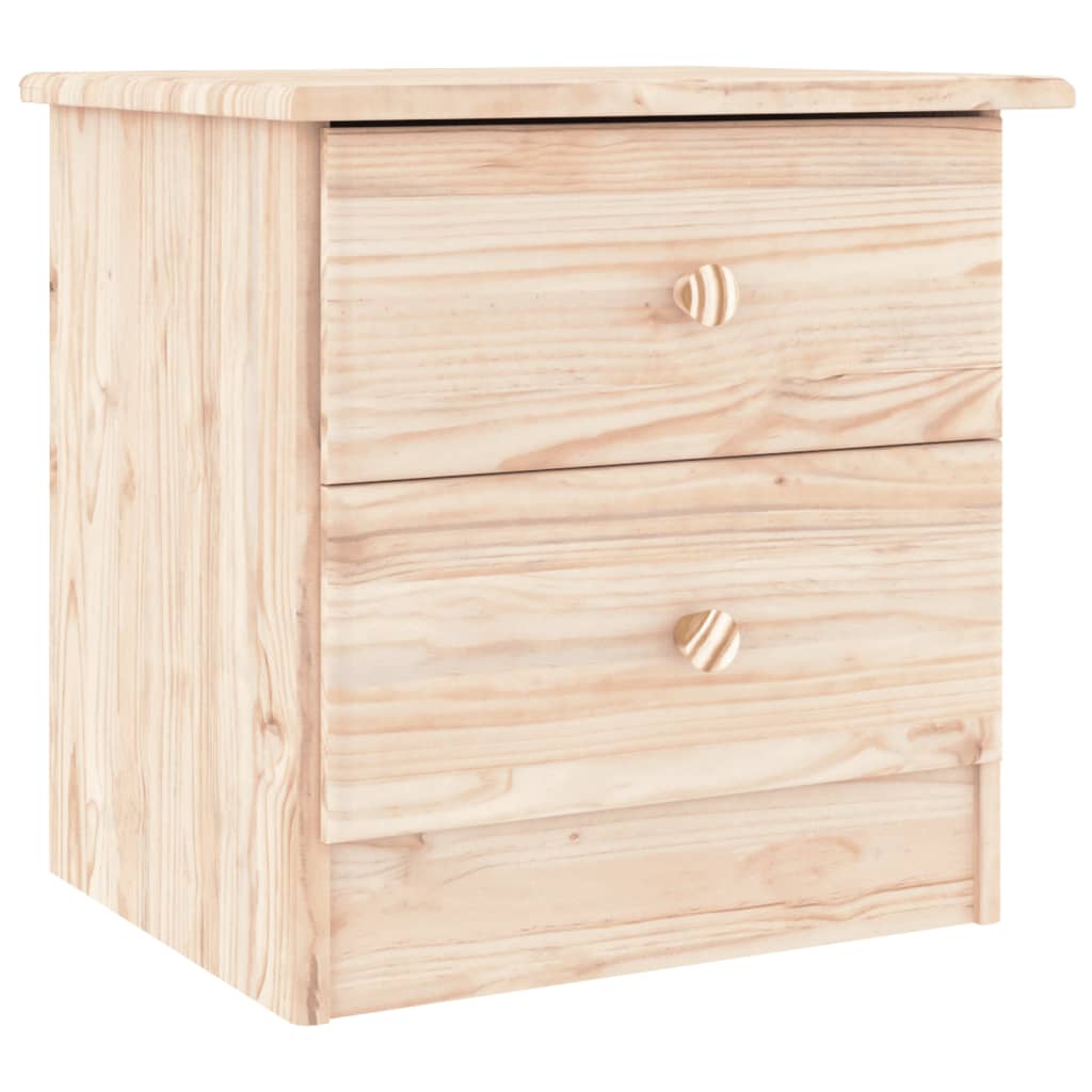 vidaXL Κομοδίνο ALTA 41x35x41 εκ. από Μασίφ Ξύλο Πεύκου
