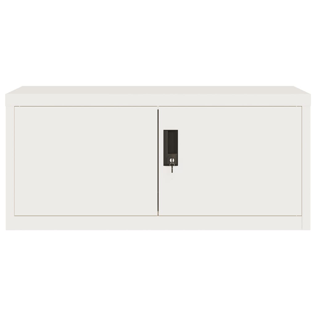 vidaXL Αρχειοθήκη Λευκή 90 x 40 x 40 εκ. Ατσάλινη