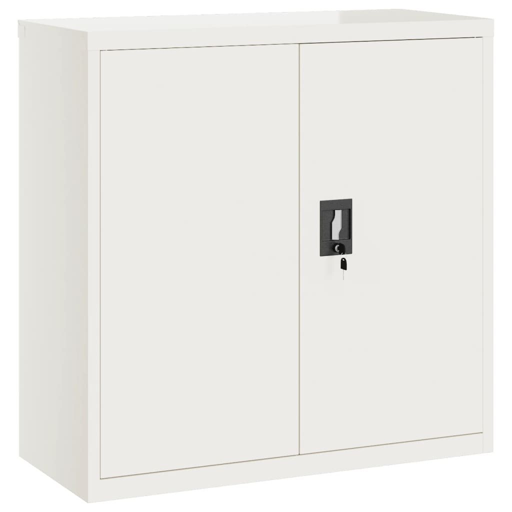 vidaXL Αρχειοθήκη Λευκή 90 x 40 x 90 εκ. από Ατσάλι