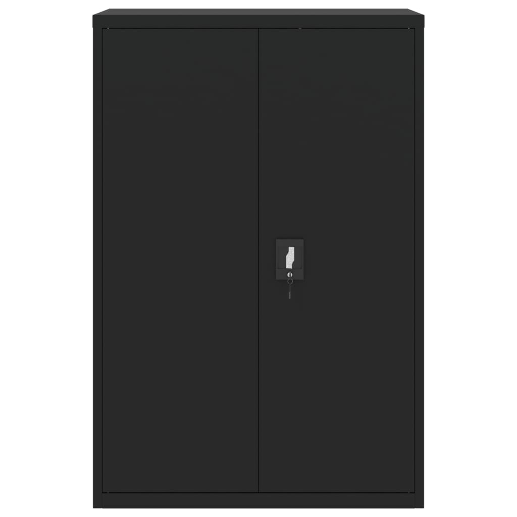 vidaXL Αρχειοθήκη Μαύρη 90 x 40 x 140 εκ. Ατσάλινη