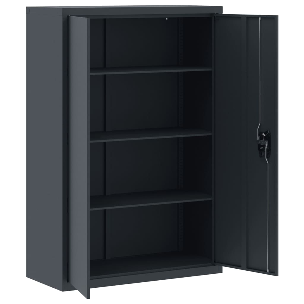 vidaXL Αρχειοθήκη Ανθρακί 90 x 40 x 140 εκ. Ατσάλινη