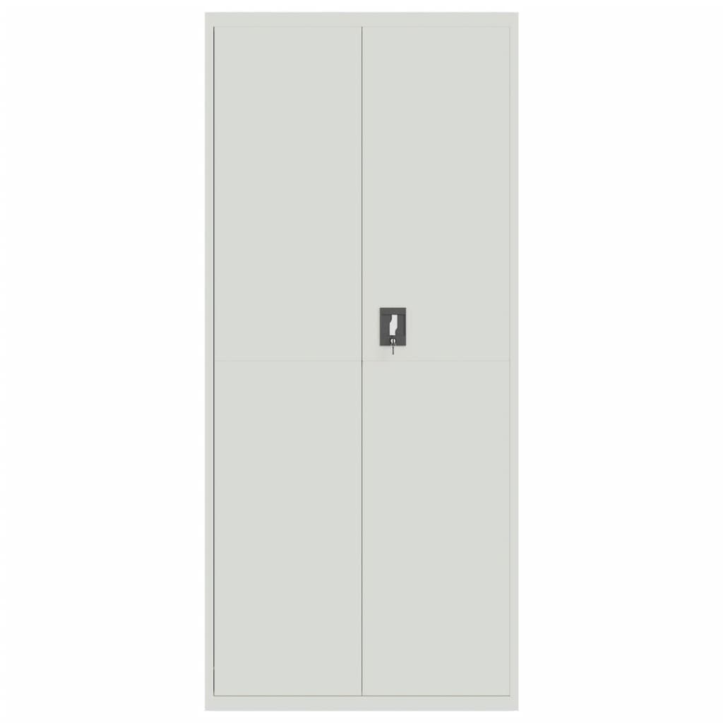 vidaXL Αρχειοθήκη Αν. Γκρι 90x40x200 εκ. Ατσάλινη