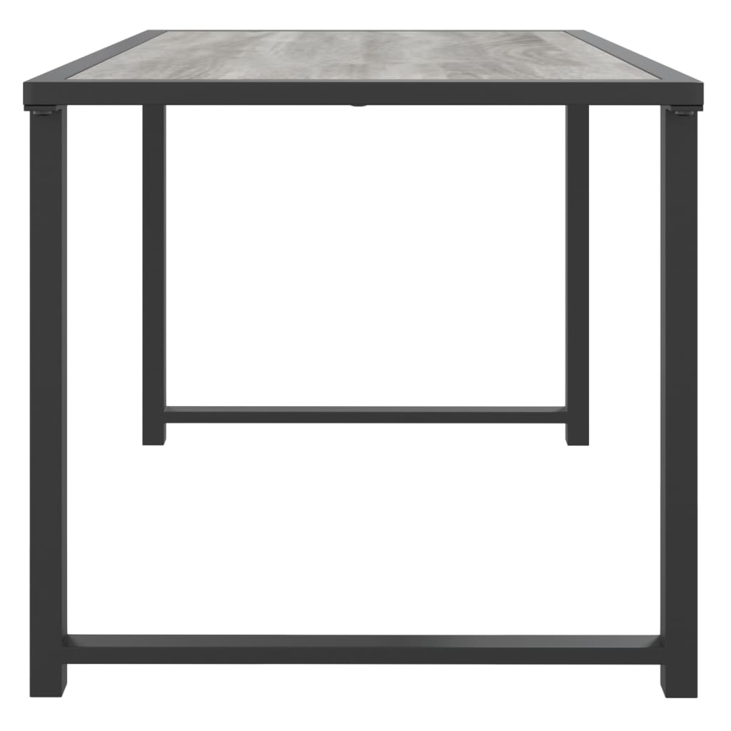 vidaXL Τραπέζι Κήπου Ανθρακί 55 x 40 x 37 εκ. Ατσάλινο