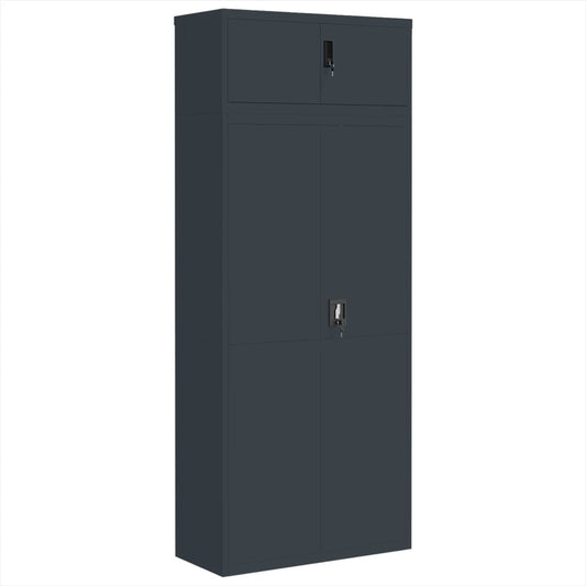 vidaXL Αρχειοθήκη Ανθρακί 90 x 40 x 220 εκ. Ατσάλινη