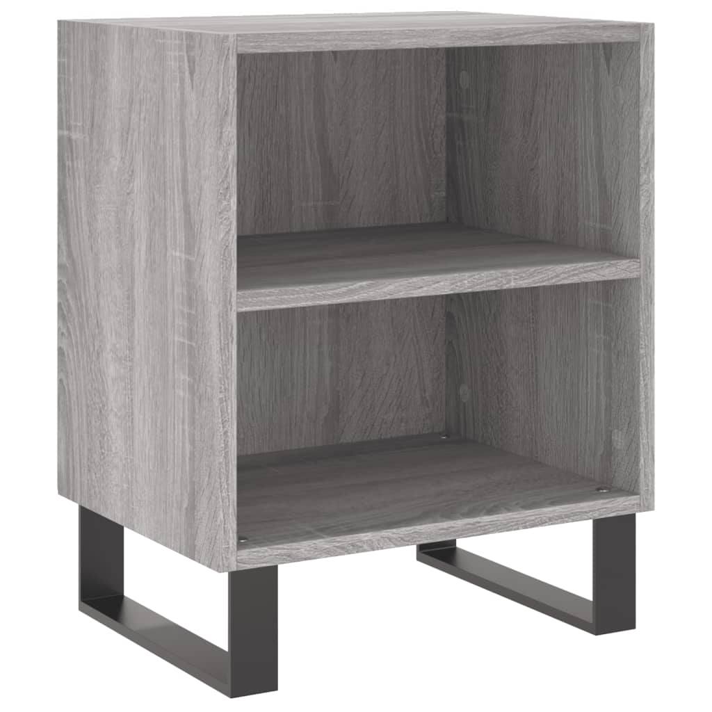 vidaXL Κομοδίνα 2 τεμ. Sonoma Γκρι 40x30x50 εκ. από Επεξεργασμένο Ξύλο
