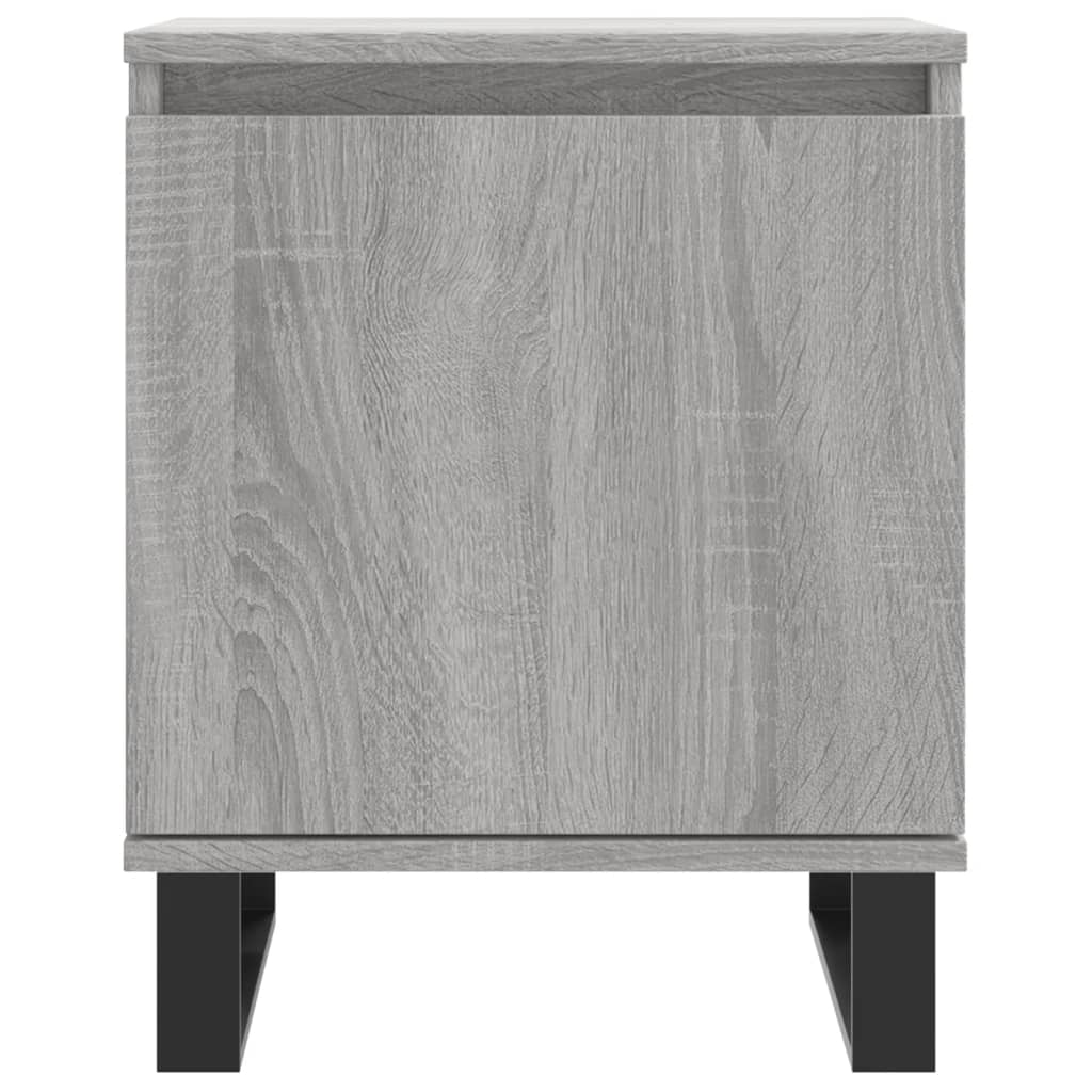 vidaXL Κομοδίνα 2 τεμ. Sonoma Γκρι 40x30x50 εκ. από Επεξεργασμένο Ξύλο