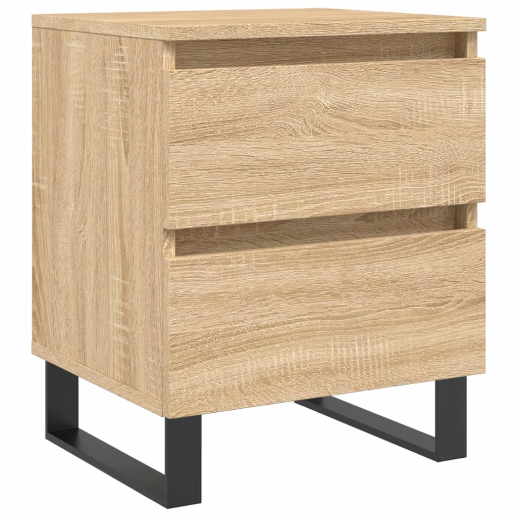 vidaXL Κομοδίνο Sonoma Δρυς 40 x 35 x 50 εκ. από Επεξεργ. Ξύλο