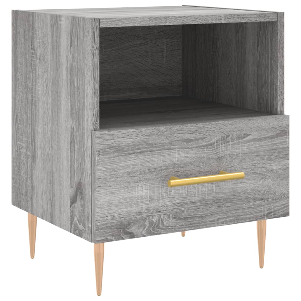 vidaXL Κομοδίνο Γκρι Sonoma 40 x 35 x 47,5 εκ. από Επεξεργασμένο Ξύλο