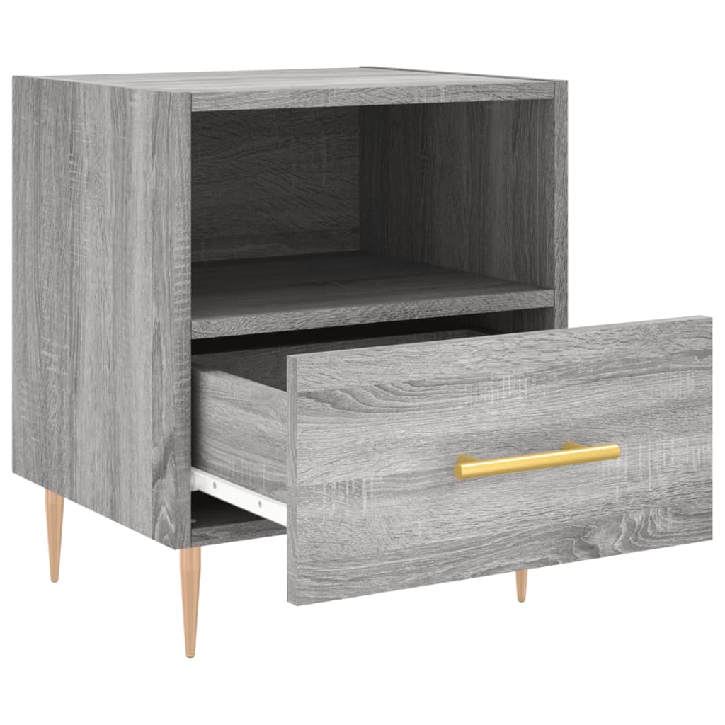 vidaXL Κομοδίνο Γκρι Sonoma 40 x 35 x 47,5 εκ. από Επεξεργασμένο Ξύλο