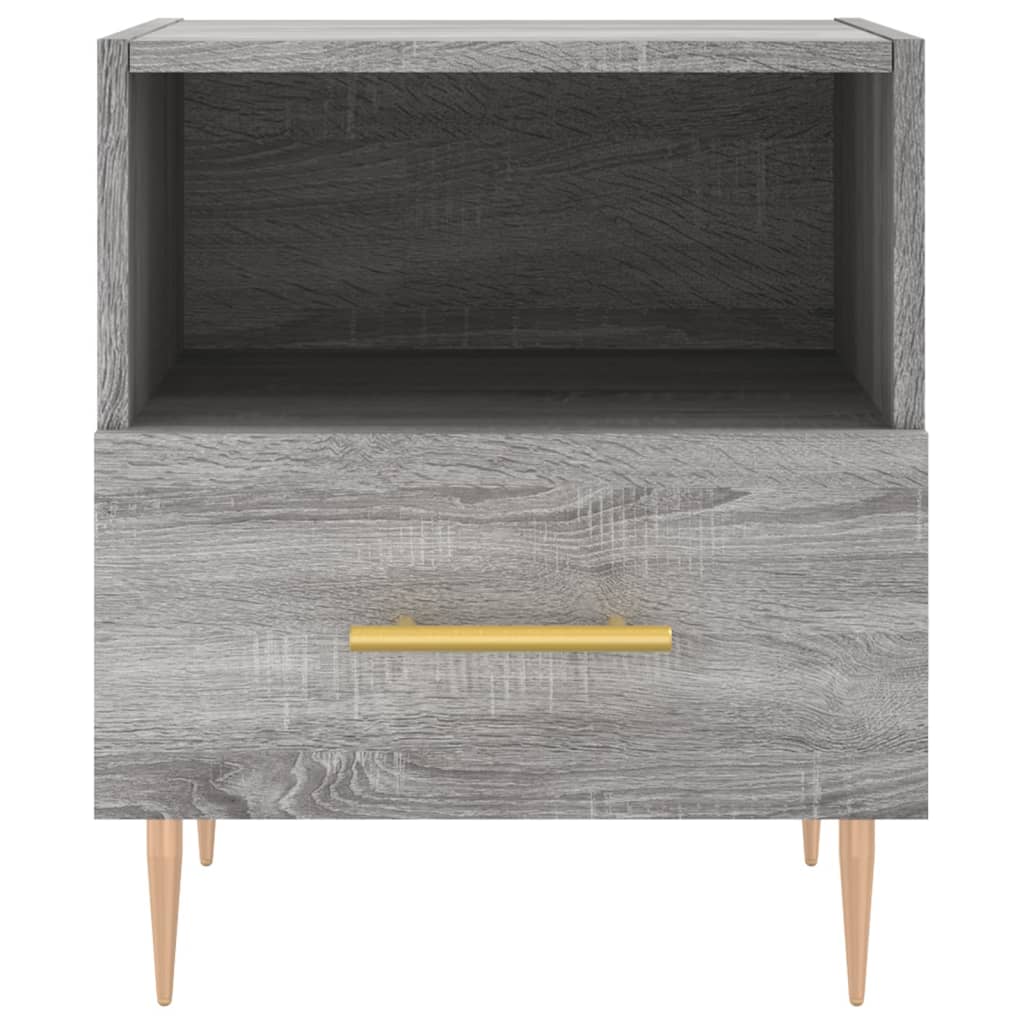 vidaXL Κομοδίνο Γκρι Sonoma 40 x 35 x 47,5 εκ. από Επεξεργασμένο Ξύλο