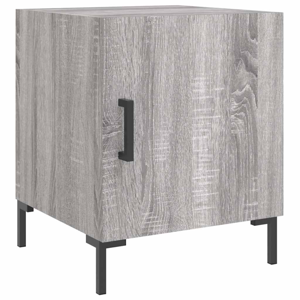 vidaXL Κομοδίνα 2 τεμ. Γκρι Sonoma 40 x 40 x 50 εκ. από Επεξεργ. Ξύλο