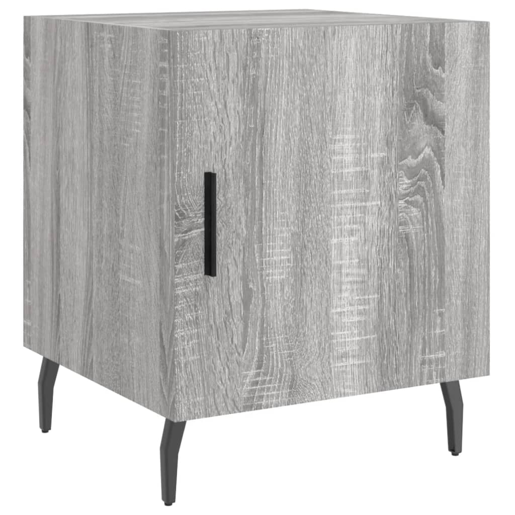 vidaXL Κομοδίνα 2 τεμ. Γκρι Sonoma 40x40x50 εκ. από Επεξεργασμένο Ξύλο