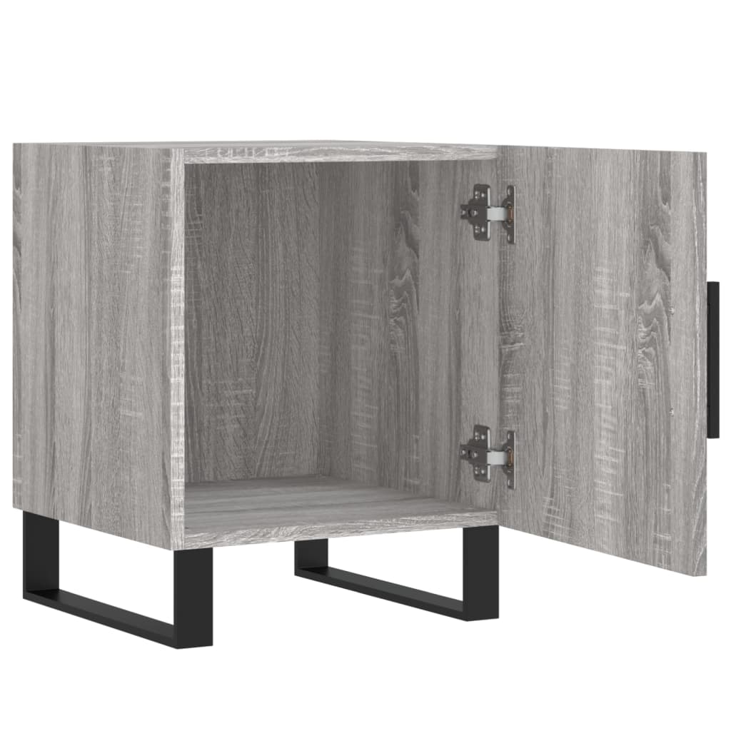 vidaXL Κομοδίνα 2 τεμ. Γκρι Sonoma 40x40x50 εκ. από Επεξεργασμένο Ξύλο