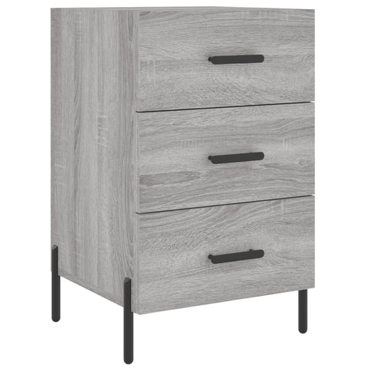 vidaXL Κομοδίνο Γκρι Sonoma 40 x 40 x 66 εκ. από Επεξεργασμένο Ξύλο