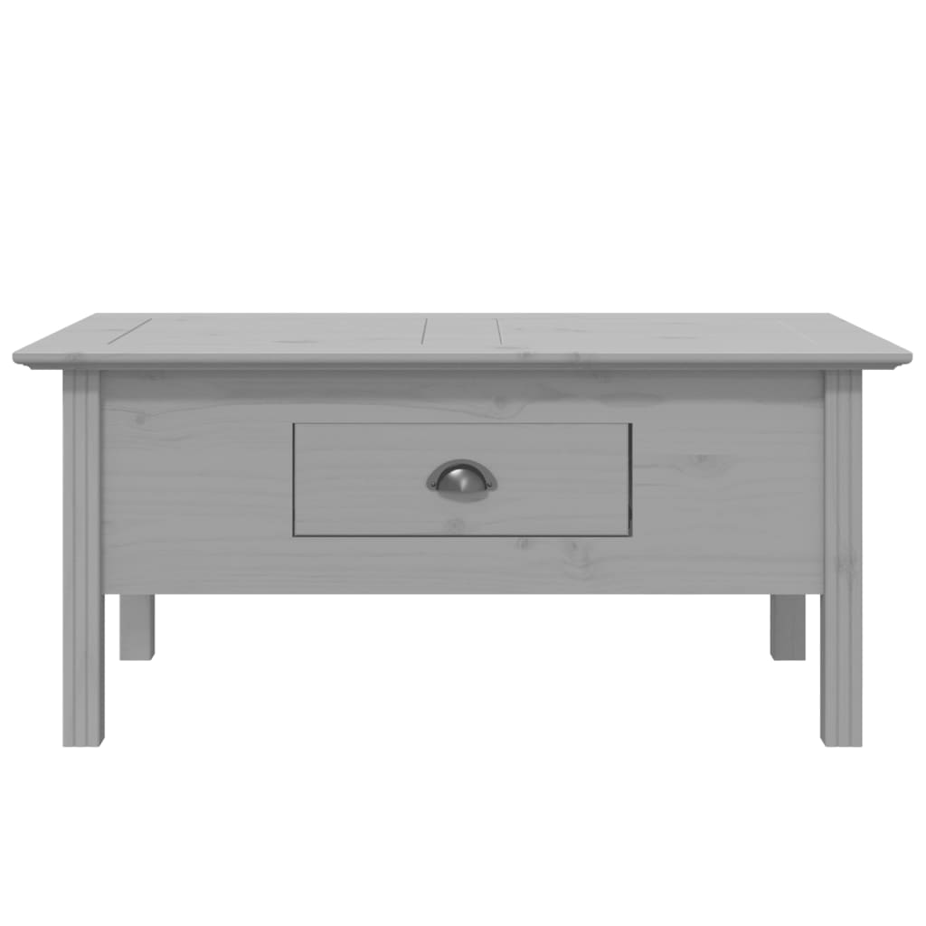 vidaXL Τραπέζι Σαλονιού BODO Γκρι 100x55x46 εκ. Μασίφ Ξύλο Πεύκου