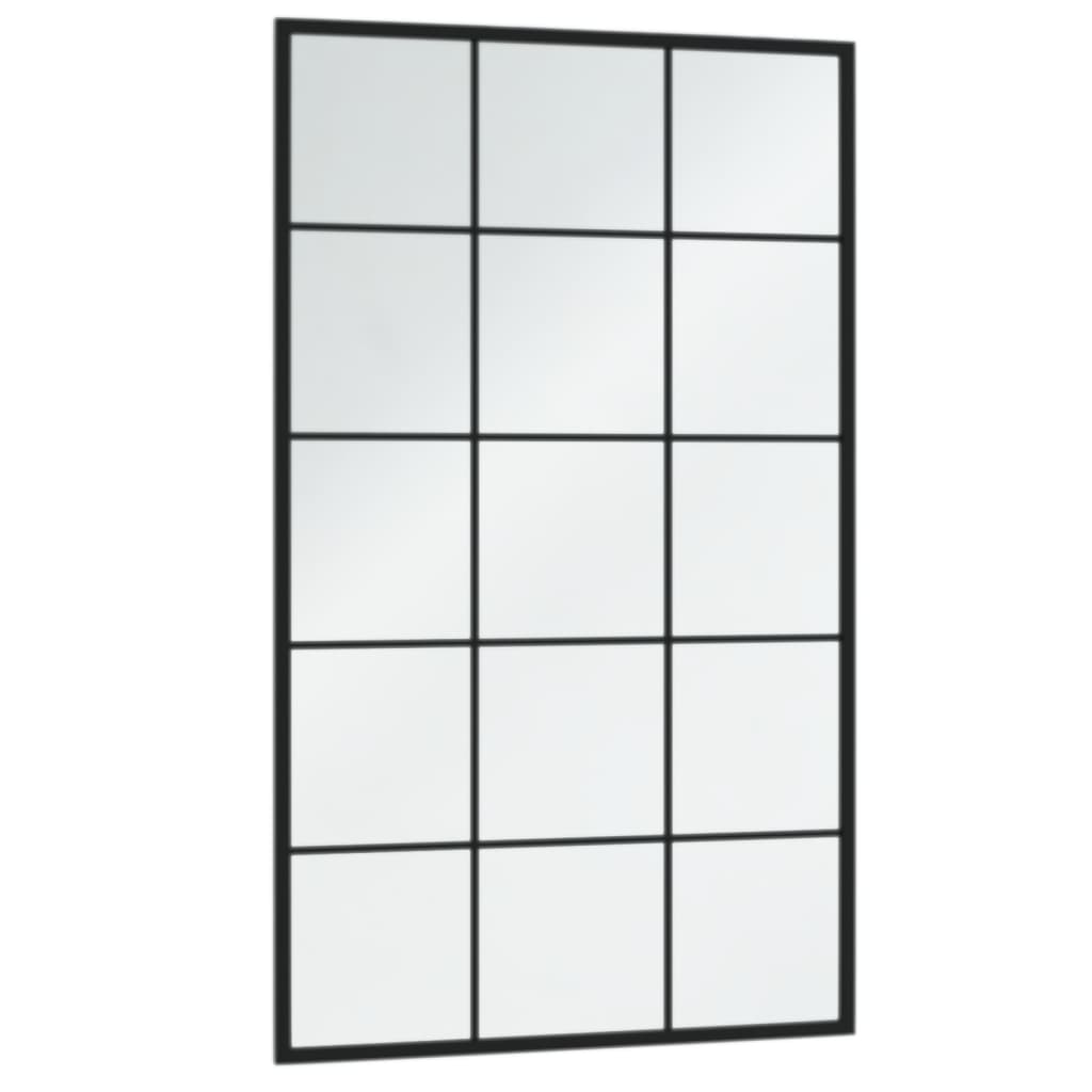 vidaXL Καθρέφτες Τοίχου 6 τεμ. Μαύροι 100 x 60 εκ. Μεταλλικοί