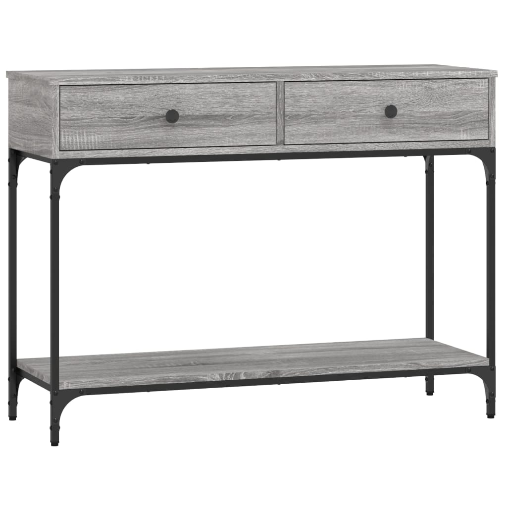 vidaXL Τραπέζι Κονσόλα Γκρι Sonoma 100x34,5x75 εκ. Επεξεργασμένο Ξύλο