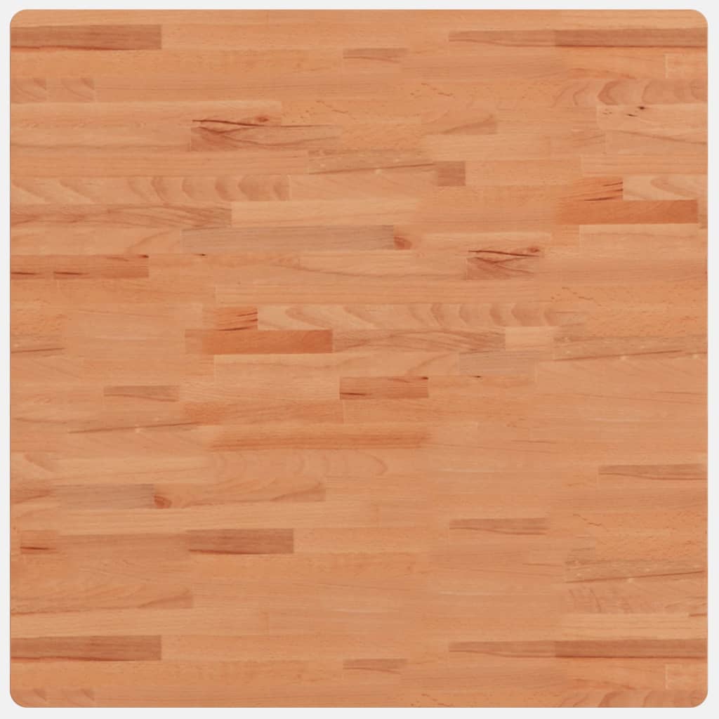 vidaXL Επιφάνεια Τραπεζιού Τετράγωνη 80x80x1,5 εκ. Μασίφ Ξύλο Οξιάς