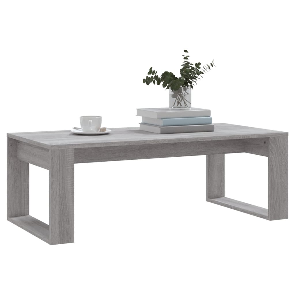 vidaXL Τραπεζάκι Σαλονιού Γκρι Sonoma 102 x 50 x 35 εκ. Επεξεργ. Ξύλο