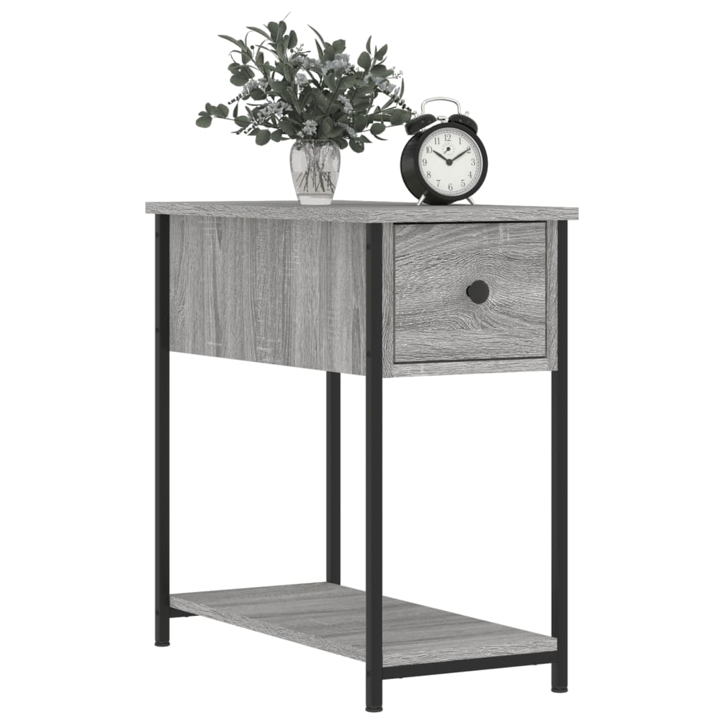 vidaXL Κομοδίνα 2 τεμ. Γκρι Sonoma 30 x 60 x 60 εκ. από Επεξεργ. Ξύλο