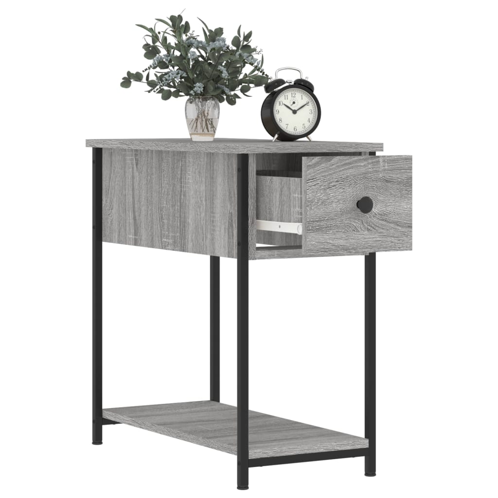 vidaXL Κομοδίνα 2 τεμ. Γκρι Sonoma 30 x 60 x 60 εκ. από Επεξεργ. Ξύλο