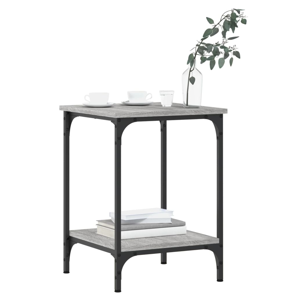 vidaXL Τραπεζάκι Σαλονιού Γκρι Sonoma 40x40x55 εκ. Επεξεργασμένο Ξύλο