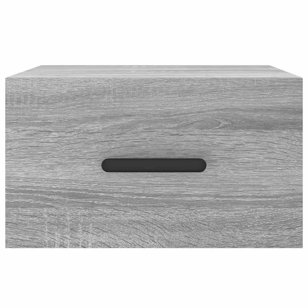 vidaXL Κομοδίνα Επιτοίχια 2 τεμ. Γκρι Sonoma 35 x 35 x 20 εκ.
