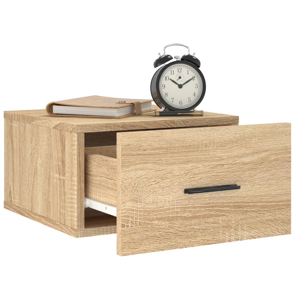 vidaXL Κομοδίνα Επιτοίχια Sonoma Δρυς 35 x 35 x 20 εκ.