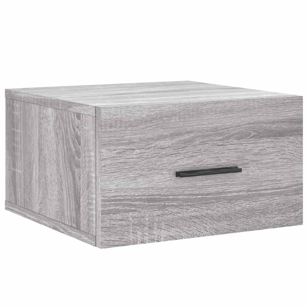 vidaXL Κομοδίνα Επιτοίχια 2 τεμ. Γκρι Sonoma 35 x 35 x 20 εκ.