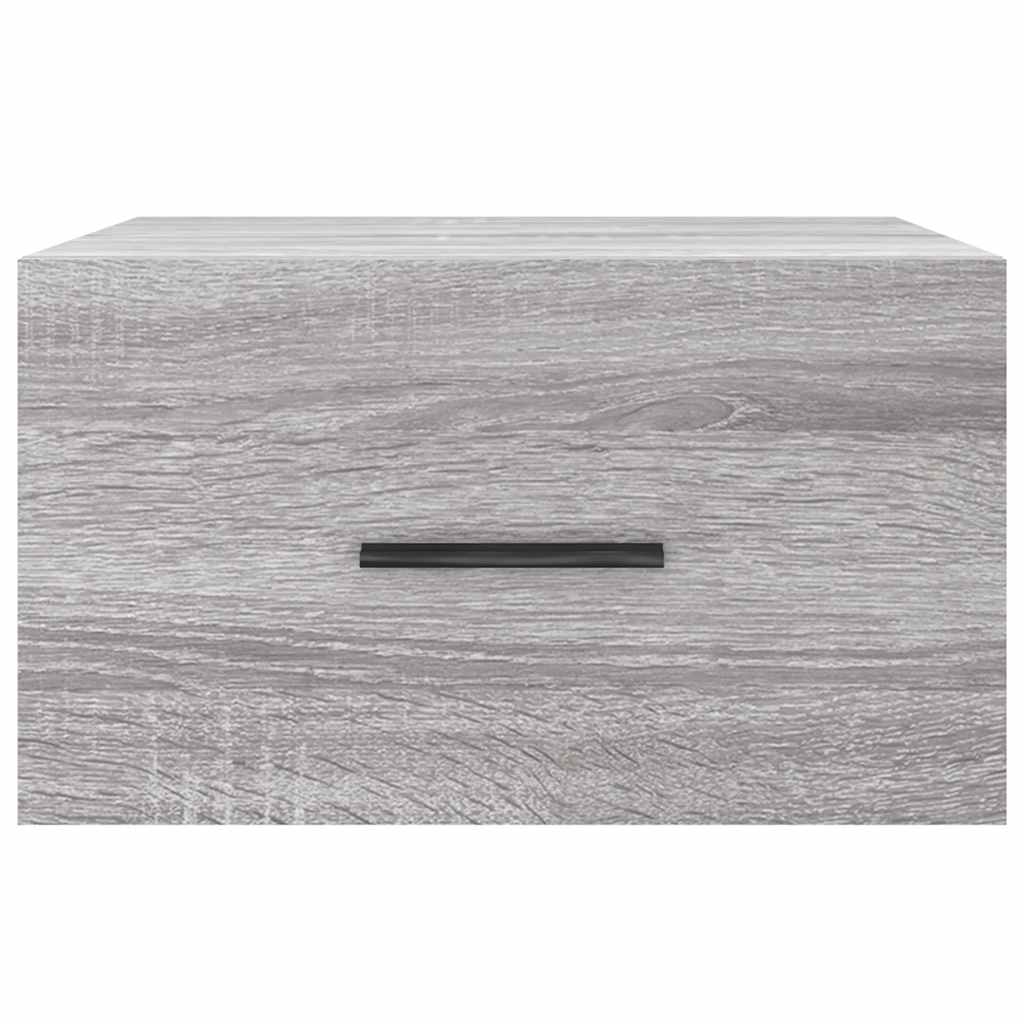 vidaXL Κομοδίνα Επιτοίχια 2 τεμ. Γκρι Sonoma 35 x 35 x 20 εκ.