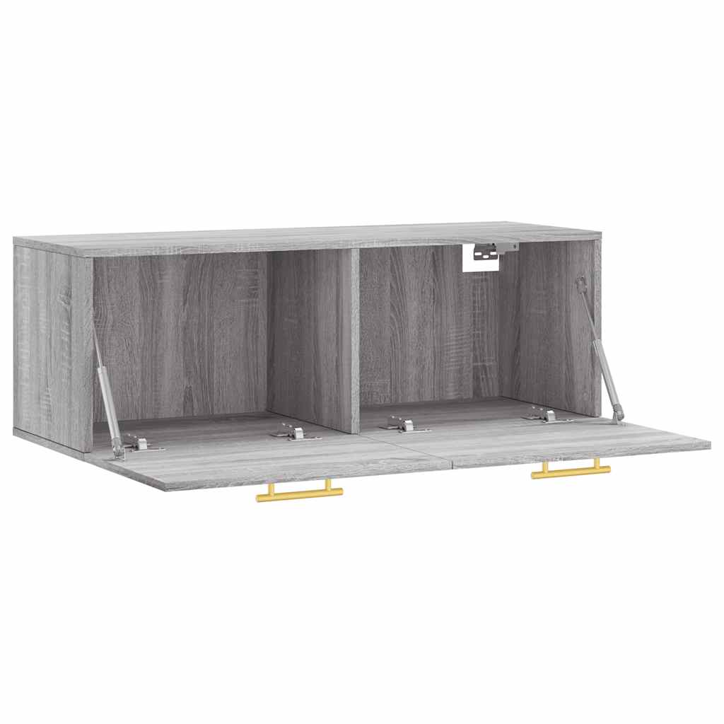 vidaXL Ντουλάπι Τοίχου Γκρι Sonoma 100x36,5x35 εκ. Επεξεργασμένο Ξύλο